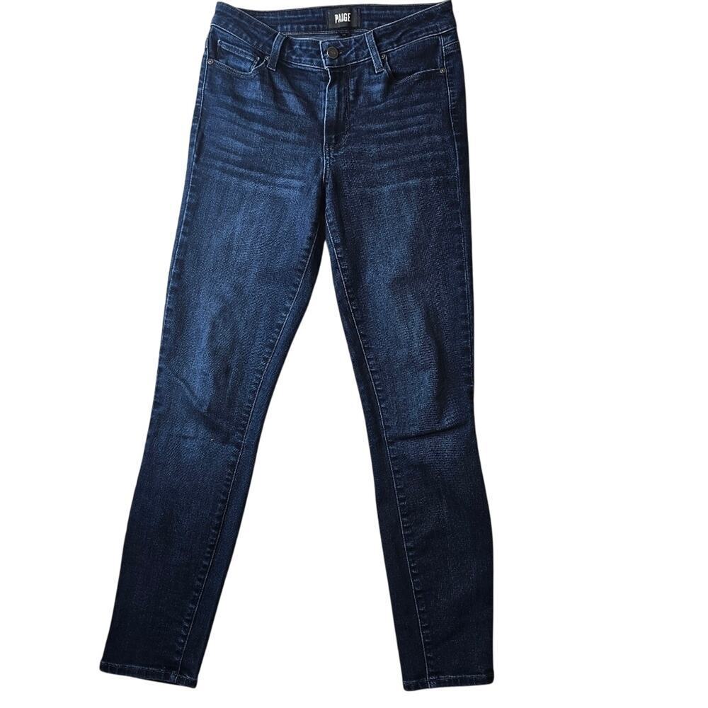 Paige Jeans Women's 27 Blue hoxton ankle  Denim Skinny western